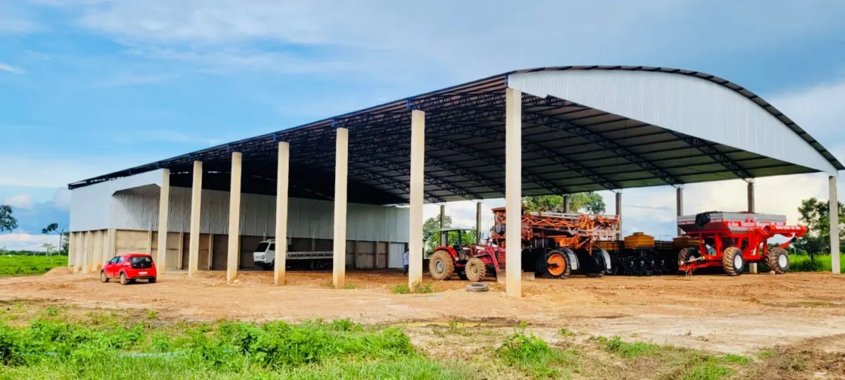 Barracão para armazenagem · pronto pra safra